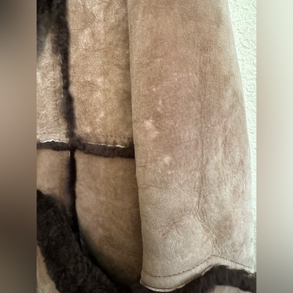 Matterhorn Napa CA 70s VTG Real Shearling Fur Mens Western Sheepskin Barn Coat - Picture 13 of 16